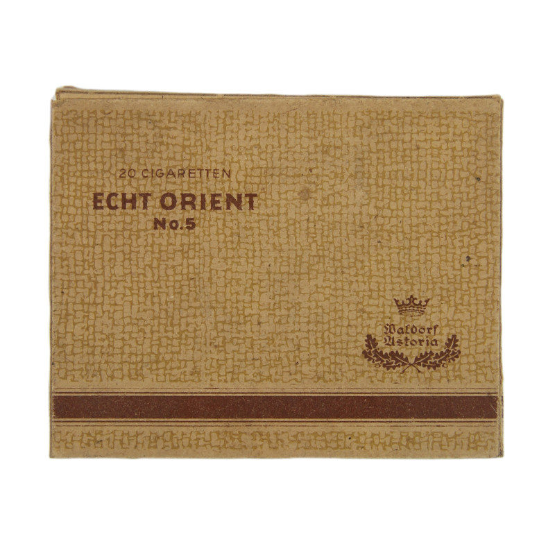 Pack, Cigarette, German, ECHT ORIENT No. 5, Armée française, Full