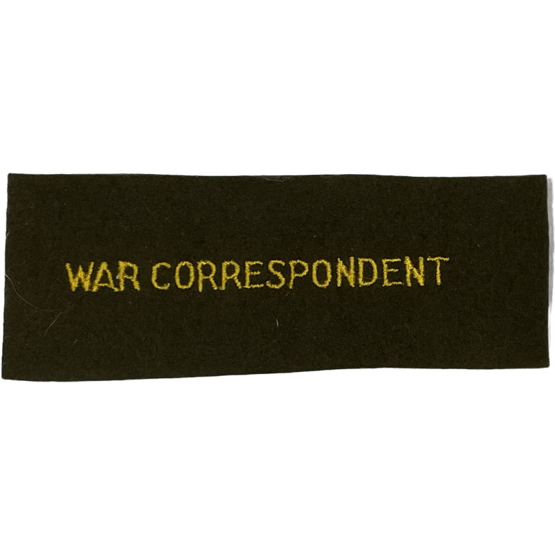 Insignia, War Correspondent