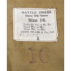 Blouse, Battledress, 1940 Pattern, Size No. 16, 1943