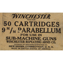 Box, Ammunition, 9mm, WINCHESTER, UD M42