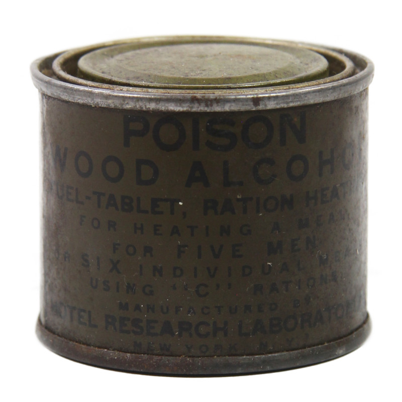 Combustible, ration, boite métal, US Army, 5 hommes