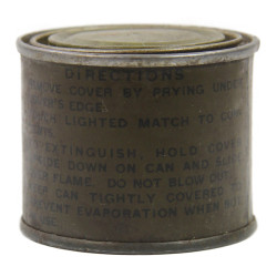 Combustible, ration, boite métal, US Army, 5 hommes