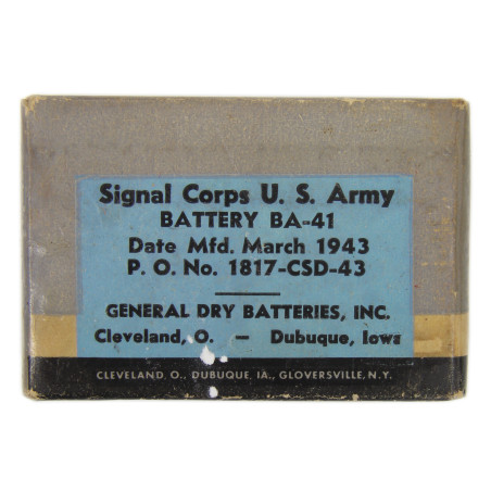 BA-41, battery, for vehicles radio (SCR-509 / SCR-609), 1943