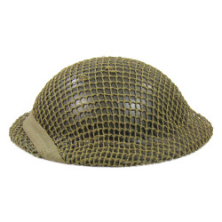 Helmet, Mk II, EB, British, 1941-1942, with Camouflage Net