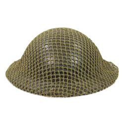 Helmet, Mk II, EB, British, 1941-1942, with Camouflage Net