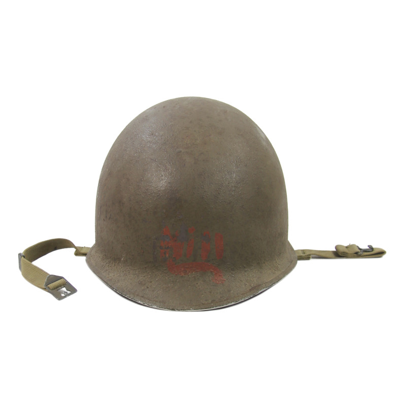 Helmet, M1, Fixed Loops, Westinghouse Liner, Nurse, 1st Lt. Helen Hill