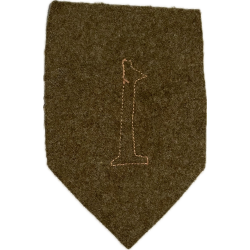 Insigne, 1st Infantry Division, fabrication précoce