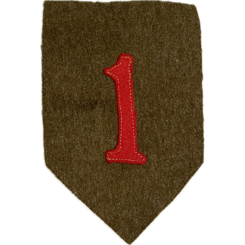 Insigne, 1st Infantry Division, fabrication précoce