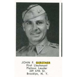 Plaques d'identité, Dog Tags, Cpt. John Gerstner, 8th Infantry Division