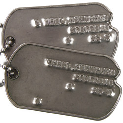 Plaques d'identité, Dog Tags, Cpt. John Gerstner, 8th Infantry Division