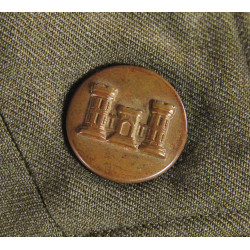 Coat, Serge, Wool, OD, Amphibious Engineers, ESB, D-Day, 1st Sgt. Victor N. Frye