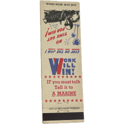 Matchbook, 'IF YOU MUST TALK TELL IT TO A MARINE'