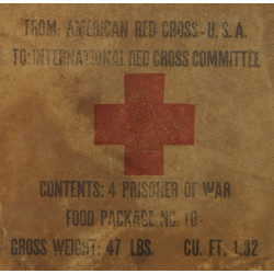 Carton, American Red Cross, Food Package, Prisoner of War