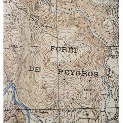 Map, Grasse, Provence, 1943-1944, Operation Dragoon