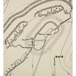 Map, Fort Kellerman, US Army, Metz