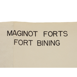 Map, Fort Bining, US Army, Maginot line