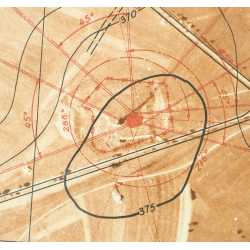 Map, Fort Bining, US Army, Maginot line