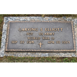 Rapport disciplinaire, Pvt. Carving Elliott, 254th Port Company, Blosville, Normandie, 1945