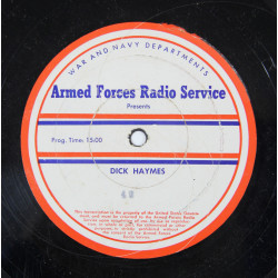 Record, The Armed Forces Radio Service, Sunday Serenade & Dick Haymese