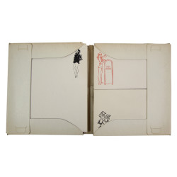 Stationary Kit, Servicemen, US Army, Illustrated Paper & Envelopes