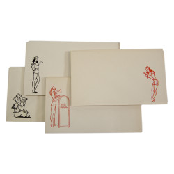 Stationary Kit, Servicemen, US Army, Illustrated Paper & Envelopes