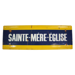 Road sign, Sainte-Mère-Eglise