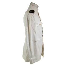 Jacket, Summer, White, US Navy, Lt. (J.G.) Herbert Coggin, USS Alkes