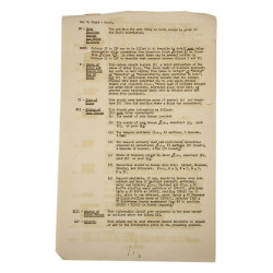 Document, Typed, Key Chart, US Army