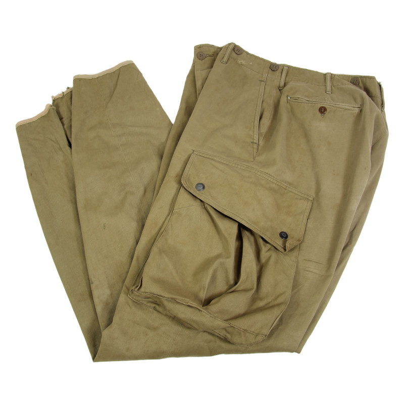 Pantalon de parachutiste M-1942, matricule partiel