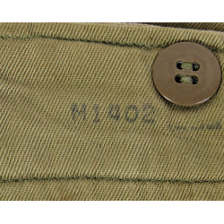 Pantalon de parachutiste M-1942, matricule partiel