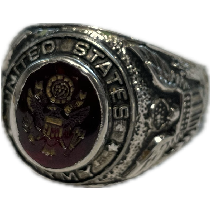 Bague United States Army Sterling taille 66