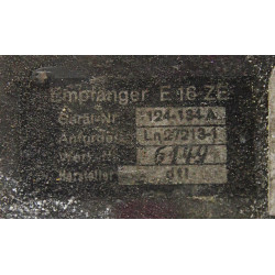 Récepteur radio allemand, Empfänger E 16 ZE, Wehrmacht