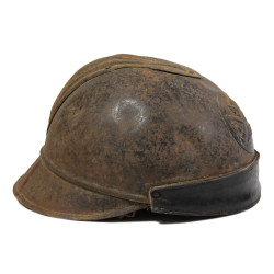 Helmet, M1919, Tank Crew, French Army, with Trench Knife, Insignias and Portrait