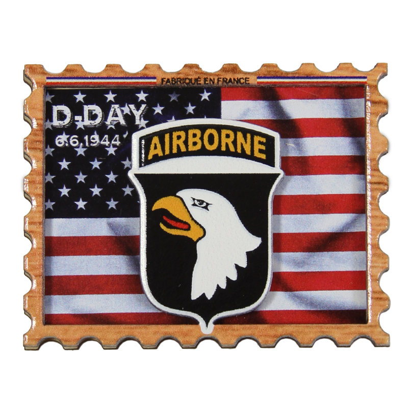 Magnet, 3D, 101st Airborne Division, Wood