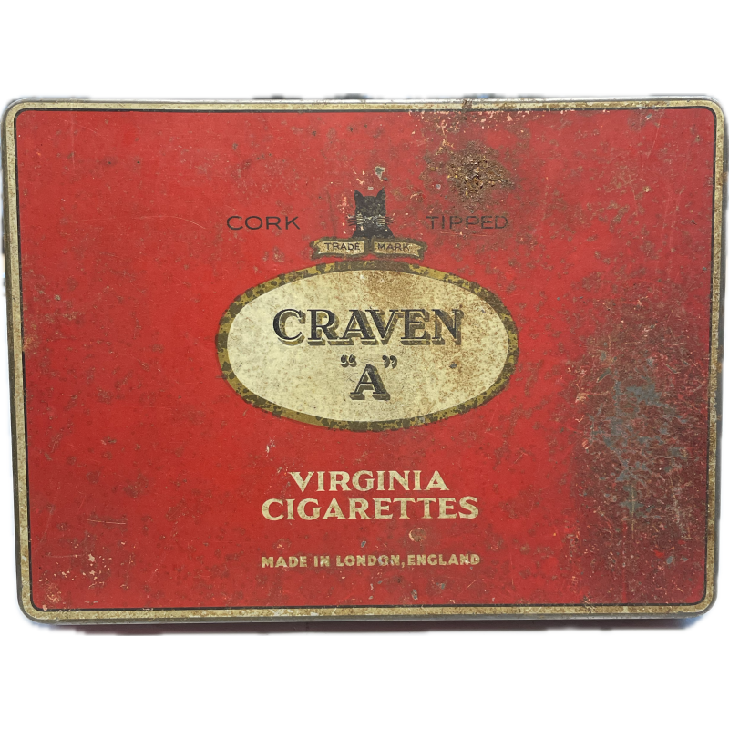 Box, Empty, British Cigarettes, CRAVEN A, Normandy