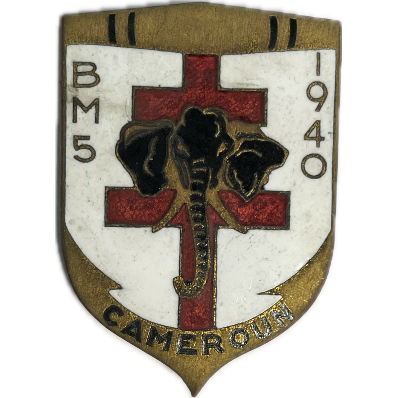 Insigne, Bataillon de Marche N°5, 1ère Division Française Libre