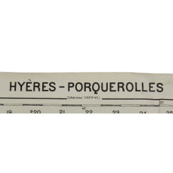 Carte, HYÈRES-PORQUEROLLES, Provence, opération Dragoon, FSSF, 1944