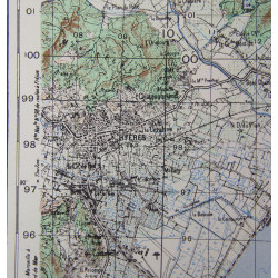 Map, British, HYÈRES-PORQUEROLLES, Southern France, Operation Dragoon, FSSF, 1944