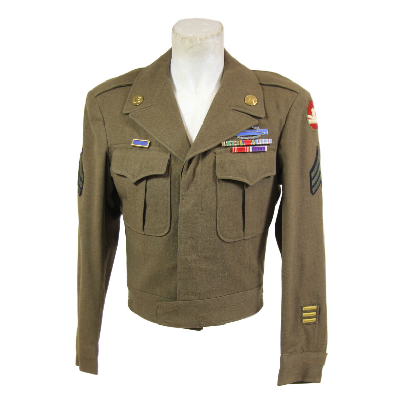 Jacket, Ike, Sgt. Melvin Appleman, 84th Infantry Division, WIA, ETO