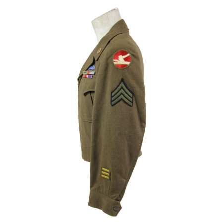 Jacket, Ike, Sgt. Melvin Appleman, 84th Infantry Division, WIA, ETO