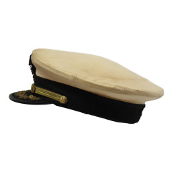 Casquette officier supérieur, US Navy, blanche, THE VIKING, Cdr. Wayne Hierseman