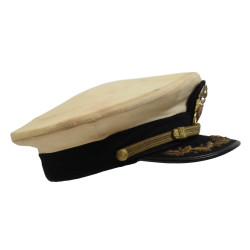 Casquette officier supérieur, US Navy, blanche, THE VIKING, Cdr. Wayne Hierseman