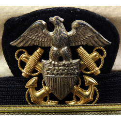 Casquette officier supérieur, US Navy, blanche, THE VIKING, Cdr. Wayne Hierseman