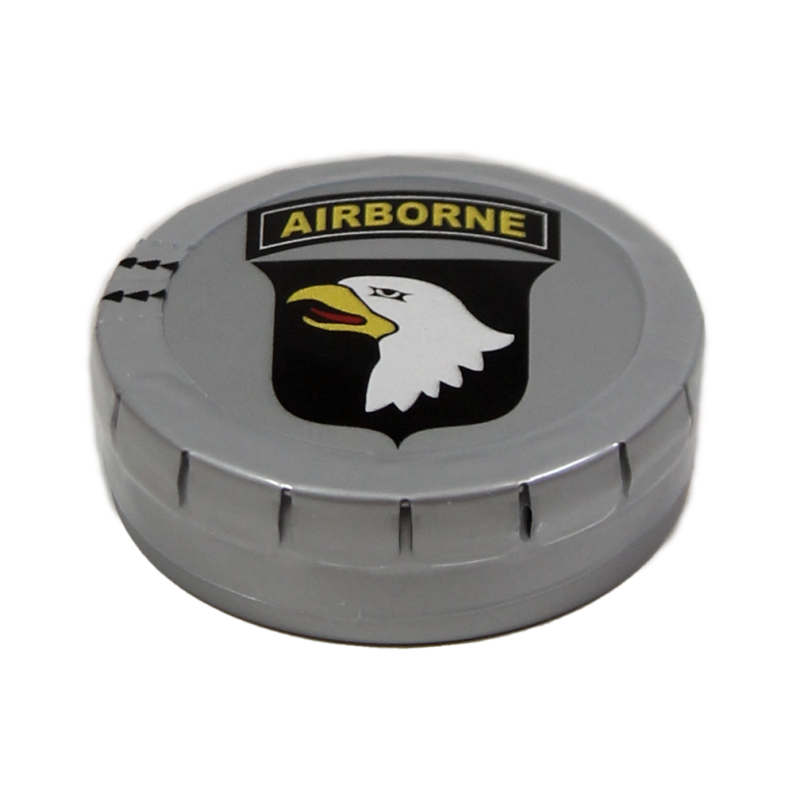 Metal box, 101st Airborne Division, mint flavor candies