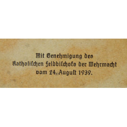 Booklet, Prayer, Katholisches Feldgesangbuch, Wehrmacht, 1939