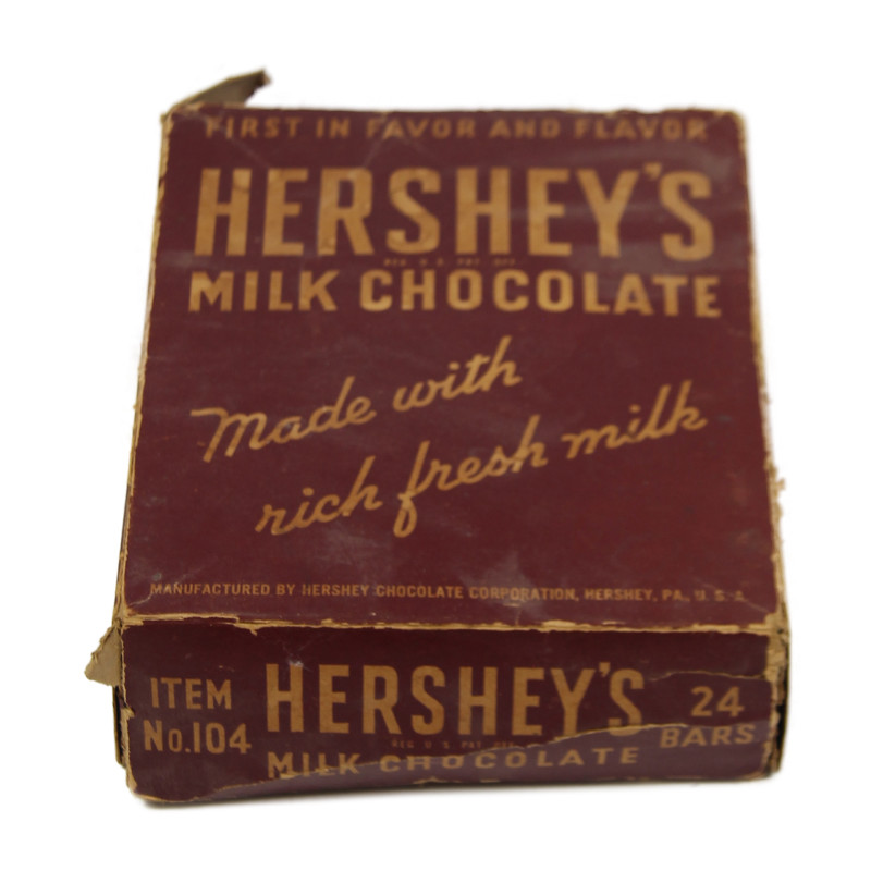 Box, 24-Bar, Milk Chocolate, HERSHEY'S, Empty