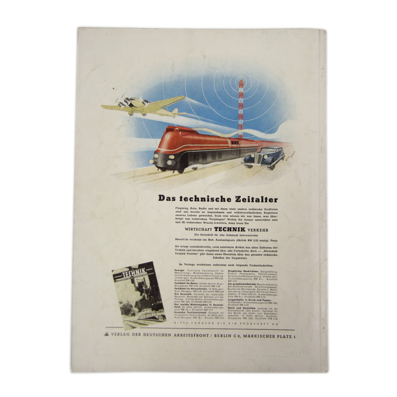 Brochure, Propaganda, German, Freude und Arbeit, January 6, 1941 ...