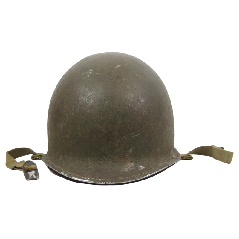 Helmet, M1, Fixed Loops, FIRESTONE Liner, 100th Naval Construction Bn ...