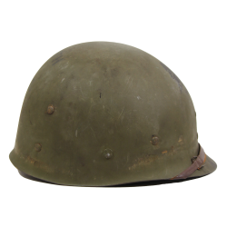 Helmet, M1, Fixed Loops, FIRESTONE Liner, 100th Naval Construction Bn., Seabees, PTO