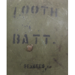 Casque M1, pattes fixes, liner FIRESTONE, 100th Naval Construction Bn., Seabees, PTO